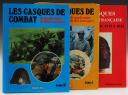 LOT DE TROIS LIVRES SUR LES CASQUES DE COMBAT DE 1915 À NOS JOURS. 33420-2
