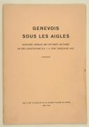 Bulletin de la société militaire de Genève " Genevois sous les Aigles "