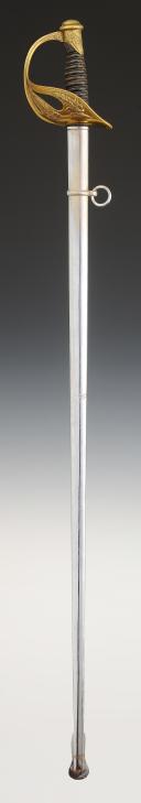 Photo 2 : CAVALRY OFFICER'S SABER, model of 1896, Third Republic. 30715