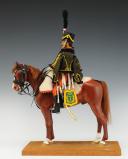 Photo 2 : LEPELTIER DANIEL : MANNEQUIN MINIATURE À CHEVAL REPRÉSENTANT UN HUSSARD DU 7ème RÉGIMENT Premier Empire, XXème siècle. 30451