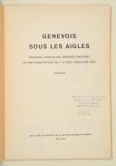 Photo 2 : Bulletin de la société militaire de Genève " Genevois sous les Aigles "