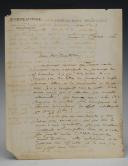 Photo 3 : Expédition de Madagascar. LETTRE DU CAPITAINE ROUPRAT, Corps expéditionnaire de Madagascar, AU CAPITAINE PAULIN du 5ème. 1er février 1896. 18899-1
