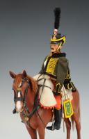 Photo 4 : LEPELTIER DANIEL : MANNEQUIN MINIATURE À CHEVAL REPRÉSENTANT UN HUSSARD DU 7ème RÉGIMENT Premier Empire, XXème siècle. 30451