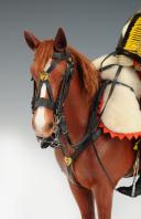 Photo 5 : LEPELTIER DANIEL : MANNEQUIN MINIATURE À CHEVAL REPRÉSENTANT UN HUSSARD DU 7ème RÉGIMENT Premier Empire, XXème siècle. 30451