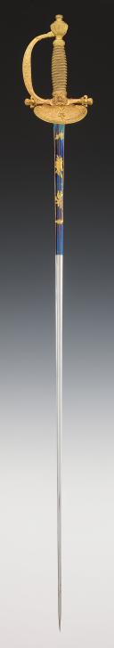 Photo 6 : SUPERIOR OFFICER'S SWORD OF THE CHEVAU-LÉGERS (or GENDARMES) OF THE KING'S MILITARY HOUSE, Restoration period. 30029