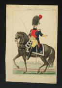 Photo 1 : MARTINET, OFFICIER DES GENDARMES D'ÉLITE EN 1813 : Gravure couleurs, Premier Empire.