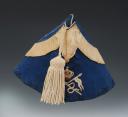POLICE HAT OF THE LANCERS OF THE IMPERIAL GUARD, model 1856 with strap, Second Empire. 26936