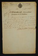 Régiment de Latour-d'Auvergne, Armée de réserve. LETTRE AUTOGRAPHE SIGNÉE DU COLONEL G. LATOUR D'AUVERGNE autorisant Monsieur de Mariole, lieutenant-colonel, à s'absenter pour affaires personnelles, Paris le 13 février 1806. 18911-21
