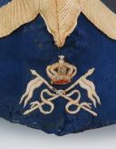 Photo 2 : POLICE HAT OF THE LANCERS OF THE IMPERIAL GUARD, model 1856 with strap, Second Empire. 26936