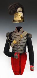 Photo 2 : UNIFORM OF A ROYAL BODYGUARD, 1820 MODEL: UNIFORM, HELMET, CARTRIDGE BOX, Second Restoration. 29805