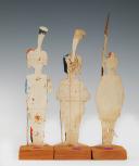 Photo 2 : OUVRIER D'ARTILLERIE ET MUSICIEN PREMIER EMPIRE DE LA GARDE IMPÉRIUALE : SOLDATS DE STRASBOURG FIGURINE DE CARTE EN CARTON gouaché par la famille WURTZ, deuxième tiers du XIXème siècle, vers 1815-1848.  31156-8