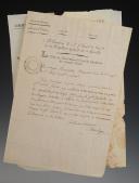 Photo 2 : Armée d'Italie, 1799. LOT DE TROIS LETTRES : l'une signée FRANÇOIS PAGES, commandant les flottilles des lacs de Mantoue, 23 floréal an 7 (12 mai 1799) ; la deuxième signée DAUBIGNY, Alexandrie le 25 floréal an 7 (14 mai 1799) ; la troisième signée EMMANUEL GROUCHY, Voltri le 22 messidor an 7 (10 juillet 1799). 18910-61