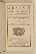 Photo 2 : LEMAU DE LA JAISSE. Cinquième Abrégé de la carte générale du militaire de France.