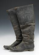 Photo 3 : PAIR OF CIVILIAN OR CAVALRY OFFICER BOOTS, Second half of the 19th century. 27607