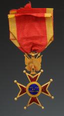 Photo 3 : CROIX DE CHEVALIER DE L'ORDRE DE SAINT GRÉGOIRE LE GRAND, ORDRE DU SAINT SIÈGE, À TITRE MILITAIRE. Deuxième moitié du XIXème siècle. 32260-1