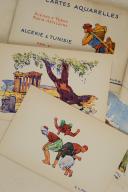Photo 4 : ALGÉRIE & TUNISIE. 24 cartes aquarelles Scènes et Types nord-Africains éditées spécialement pour les Hôtels « Transatlantique». 