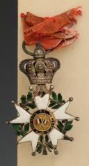 Photo 4 : KNIGHT'S CROSS AND APPOINTMENT TO THE ORDER OF THE LEGION OF HONOR, 1830-1848, AWARDED TO SECOND LIEUTENANT GUILLON OF THE 1st REGIMENT OF SPAHIS, July Monarchy. 30312