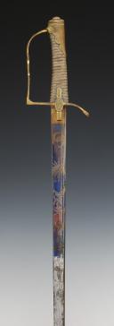 Photo 5 : OFFICER'S SABER WITH FOB, Former Monarchy. 28449