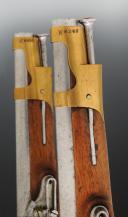 Photo 13 : PAIRE DE PISTOLETS DES GARDES DU CORPS DE LA COMPAGNIE DE NOAILLES, MAISON MILITAIRE DU ROI, second modèle 1816, Seconde Restauration. 30012