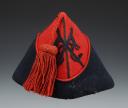 POLICE HAT OF LANCIER NCO, model of April 13, 1860 with gusset, Second Empire. 26946-1