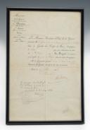 NOMINATION DE Mr DE COSSART D'ESPIES Jean Baptiste Eugène au grade de 1ère classe dans la compagnie des Gardes du Corps du Roi, compagnie d'Havré, durant la campagne d'Espagne de 1823. 29838-1