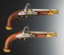 PAIR OF PISTOLS OF THE BODYGUARDS OF THE COMPANY OF NOAILLES, MILITARY HOUSEHOLD OF THE KING, second model 1816, Second Restoration. 30012