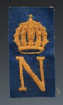 INSIGNE DE BANDEAU DE BONNET DE POLICE DE L'ESCADRON DES CENT GARDES, Second Empire. 28872-2