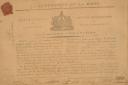 CERTIFICATE OF MEMBERSHIP IN THE REPUBLICAN SOCIETY OF PORT-LA-HOUGUE (Manche), 16 Prairial Year 2. 31183