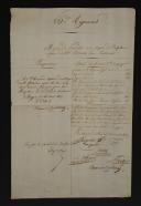 65th Infantry Regiment. MEMOIR OF PROPOSAL FOR A CAPTAIN POSITION ON BEHALF OF Mr. DONNET JEAN, Lieutenant, August 20, 1809. 18909-22