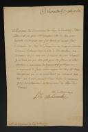 SIGNED LETTER L.C. DE BOURBON ADDRESSED TO THE DIOCESEANS OF THE VIVARAIS COUNTRY INFORMING THEM OF THE DATE OF THE GENERAL ASSEMBLY OF THE ESTATES OF LANGUEDOC, Versailles, November 27, 1673. 18883-17
