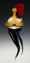 Photo 2 : CASQUE D'OFFICIER DE DRAGONS, modèle 1872 modifié 1874, Troisième République. 29565R