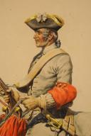 Photo 2 : LUCIEN ROUSSELOT - Ancient Monarchy Cavalry: original watercolor, Early 20th century. 33377