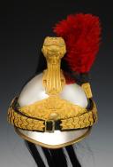 Photo 3 : CASQUE D'OFFICIER DE DRAGONS, modèle 1872 modifié 1874, Troisième République. 29565R