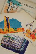 Photo 4 : MAROC & ALGÉRIE. 24 cartes aquarelles Scènes et Types nord-Africains éditées spécialement pour les Hôtels « Transatlantique».
