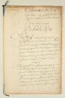 Photo 1 : ORDONNANCE DU ROY pour la levée d'un égiment de Cavalerie Légère sous le nom de Saxe volontaire. Du 30 mars 1743. 9 pages