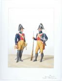 1819. Gendarmerie Royale. Trompette, Maréchal des Logis à Pied.