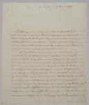 Émigrés. LETTRE DU PRINCE DE CONDÉ, Chef de l'armée des Émigrés, au MARÉCHAL DE CASTRIES concernant l'accueil des officiers français dans l'armée du Tsar. Teschen 4 août 1799. 18920-3