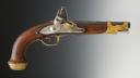 PISTOL OF THE ROYAL BODYGUARDS OF THE KING'S MILITARY HOUSEHOLD, first model, 1814-1816, First Restoration. 29825