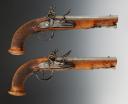 PAIR OF GENDARMES PISTOLS FROM THE KING'S MILITARY HOUSE, 1814-1816, Restoration period. 30024