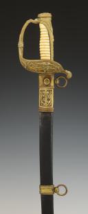 SABRE D'OFFICIER DE LA MARINE NÉERLANDAISE, Milieu XIXème siècle. 32649