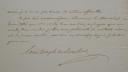 Photo 2 : Émigrés. LETTER FROM PRINCE DE CONDÉ, Leader of the Émigré Army, to MARSHAL DE CASTRIES regarding the reception of French officers in the Tsar's army. Teschen, August 4, 1799. 18920-3