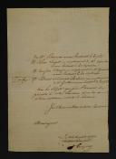 Photo 2 : Armée d'Espagne. 50ème Régiment de ligne. LETTRE AUTOGRAPHE SIGNÉE Jh FRAPART, colonel dudit Régiment, ADRESSÉE AU MINISTRE DE LA GUERRE, proposant sept noms pour des emplois d'officiers vacants. Salamanque, le 2 Xbre 1809. 18911-23