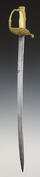 Photo 3 : SABRE D'OFFICIER DE LA MARINE NÉERLANDAISE, Milieu XIXème siècle. 32649