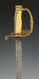 Photo 6 : SABRE D'OFFICIER DE LA MARINE NÉERLANDAISE, Milieu XIXème siècle. 32649
