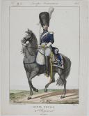 Photo 1 : GENTY : GARDE ROYALE, GRENADIER À CHEVAL, RESTAURATION. 1816.