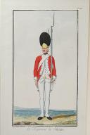 Photo 1 : Nicolas Hoffmann, Régiment d'Infanterie (Schenan), au règlement de 1786.