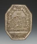 Photo 1 : HARNESS PLATE OF IMPERIAL WATERS AND FORESTS OF THE 24th CONSERVATION, model 1805, First Empire. 26041