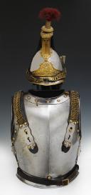 Photo 1 : IMPERIAL GUARD HELMET AND BREATHER SET, model 1854, Second Empire. 27051