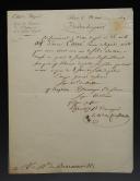 Garde Royale. SANCTION APPLIQUÉE AU LANCIER DE LA GARDE CARRÉ, suite à son comportement, 28 mai 1819. 18999-13