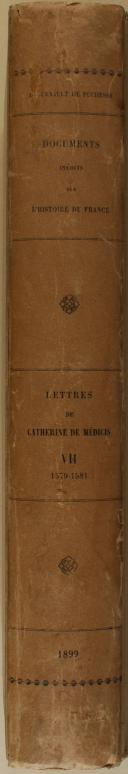 Photo 2 : HECTOR DE LA FERRIERE - " Lettres de Catherine de Médicis " - Lot de 10 Tomes -1880-1909